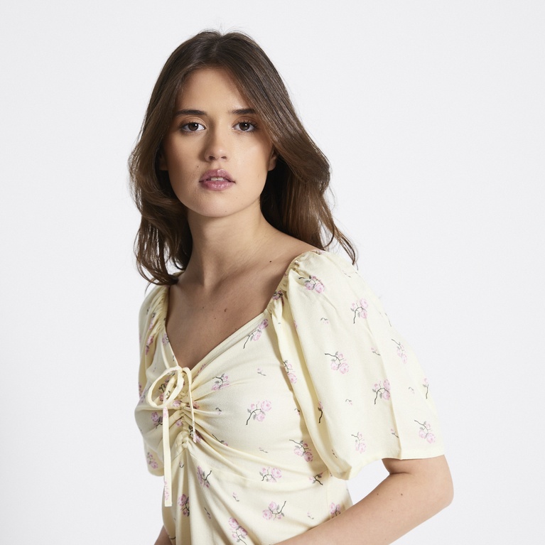 Short butterfly sleeve dress "Rosanna"